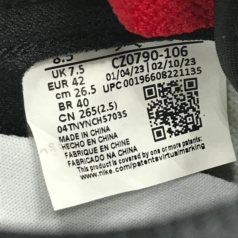 【中古美品】【メンズ】 NIKE ナイキ AIR JORDAN 1 RETRO LOW OG BLACK TOE CZ0790-106 エアジョーダン1 レトロ ロー OG ブラック トゥ スニーカー 靴 160-250928-rt-04-tag サイズ：26.5cm US 8.5 カラー：WHITE/BLACK-VARSITY RED 万代Net店