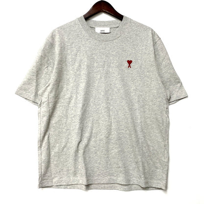 【中古美品】【メンズ】 ami alexandre mattiussi アミアレクサンドレマチウシ BFUTS005 SS HEART LOGO T-SHIRT ショートスリーブ ハート ロゴ Tシャツ トップス 半袖 168-250919-cs-13-izu サイズ：XS カラー：グレー 万代Net店