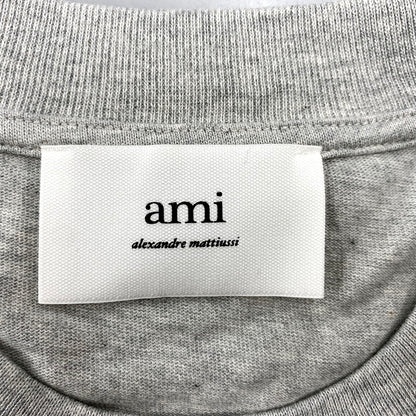【中古美品】【メンズ】 ami alexandre mattiussi アミアレクサンドレマチウシ BFUTS005 SS HEART LOGO T-SHIRT ショートスリーブ ハート ロゴ Tシャツ トップス 半袖 168-250919-cs-13-izu サイズ：XS カラー：グレー 万代Net店