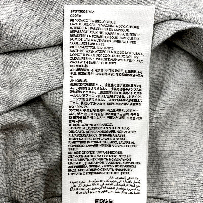 【中古美品】【メンズ】 ami alexandre mattiussi アミアレクサンドレマチウシ BFUTS005 SS HEART LOGO T-SHIRT ショートスリーブ ハート ロゴ Tシャツ トップス 半袖 168-250919-cs-13-izu サイズ：XS カラー：グレー 万代Net店