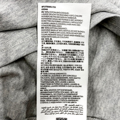 【中古美品】【メンズ】 ami alexandre mattiussi アミアレクサンドレマチウシ BFUTS005 SS HEART LOGO T-SHIRT ショートスリーブ ハート ロゴ Tシャツ トップス 半袖 168-250919-cs-13-izu サイズ：XS カラー：グレー 万代Net店