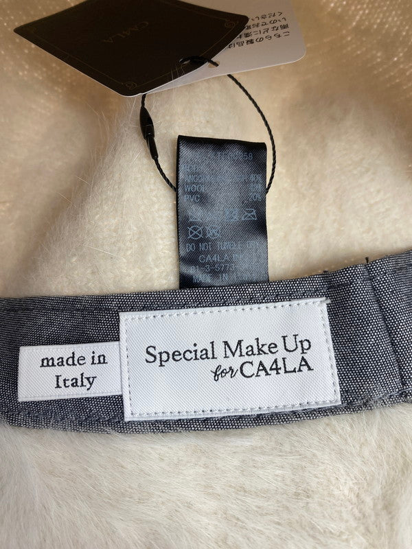 【LIFTる。景品】【中古美品】【レディース】 CA4LA カシラ ANGORA2 イタリア製 アンゴラメトロハット 帽子 185-250927-ks-07-min カラー：ホワイト 万代Net店