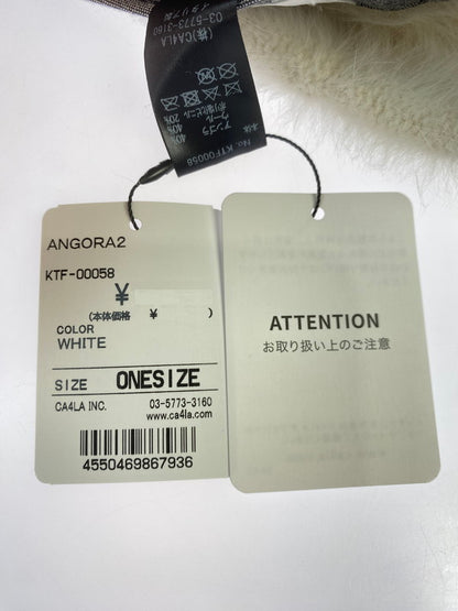 【LIFTる。景品】【中古美品】【レディース】 CA4LA カシラ ANGORA2 イタリア製 アンゴラメトロハット 帽子 185-250927-ks-07-min カラー：ホワイト 万代Net店