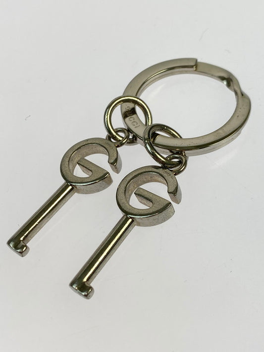 【中古品】【メンズ/レディース】 GUCCI グッチ キーリング Gロゴ 鍵モチーフ 296551 183-250918-em-09-min カラー：シルバー 万代Net店