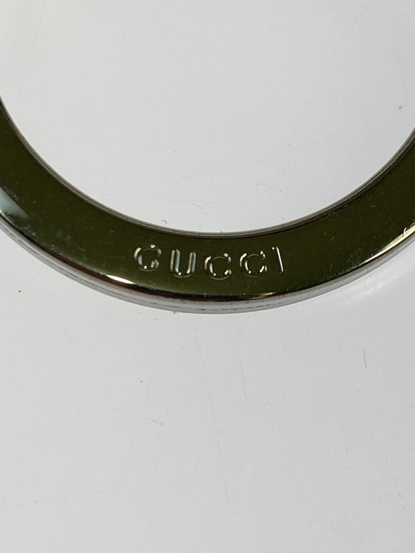 【中古品】【メンズ/レディース】 GUCCI グッチ キーリング Gロゴ 鍵モチーフ 296551 183-250918-em-09-min カラー：シルバー 万代Net店