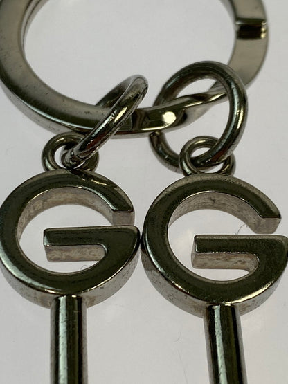 【中古品】【メンズ/レディース】 GUCCI グッチ キーリング Gロゴ 鍵モチーフ 296551 183-250918-em-09-min カラー：シルバー 万代Net店