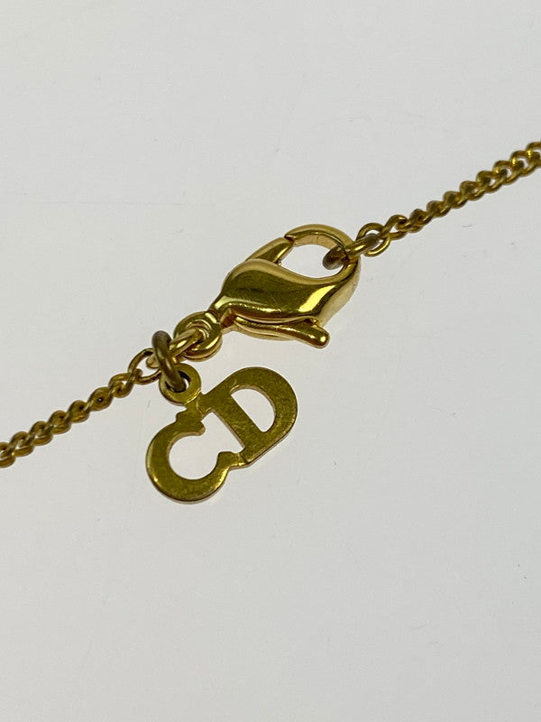 【中古品】【レディース】 Christian Dior クリスチャンディオール Dロゴ チャーム付き ＆ ハートネックレス アクセサリー レディース 182-250918-em-04-min カラー：ゴールド/シルバー 万代Net店