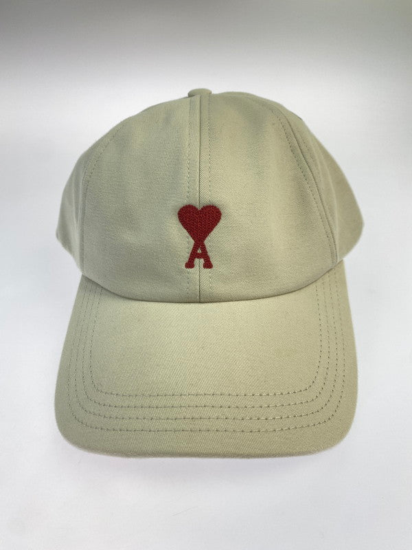 【LIFTる。景品】【中古美品】【メンズ/レディース】AMI PARIS アミパリス UCP006 AW0041 ハートロゴ BB CAP キャップ 帽子 185-250927-ks-01-min カラー：アイボリー 万代Net店