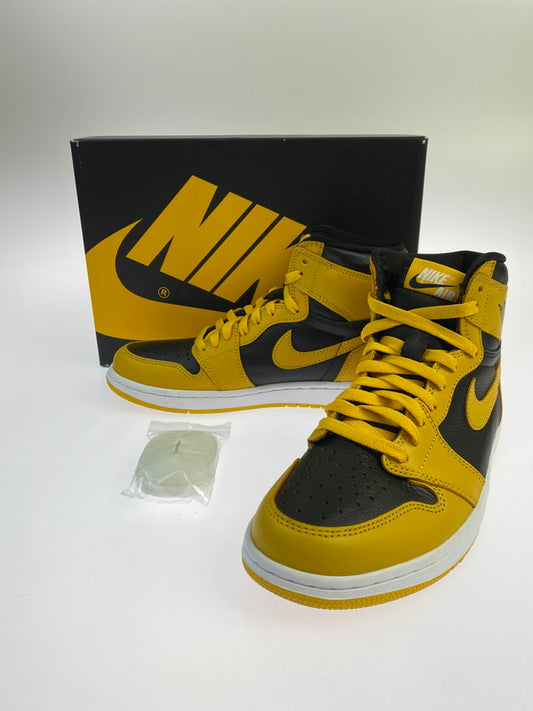 【中古品】【メンズ】 NIKE ナイキ AIR JORDAN 1 HIGH OG POLLEN 555088-701 エア ジョーダン 1 レトロ ハイ オリジナル ポレン スニーカー 靴 160-250909-kk-34-min カラー：POLLEN/WHITE-BLACK 万代Net店