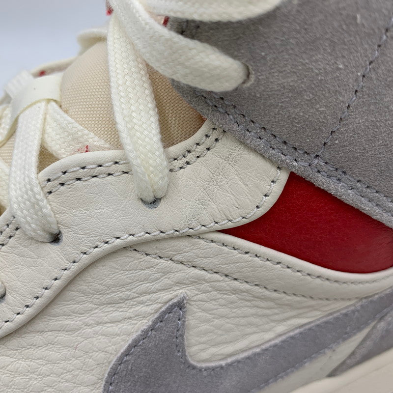 【中古美品】【メンズ】 NIKE×SNS ナイキ×エスエヌエス CT3443-100 AIR JORDAN 1 MID エア ジョーダン 1 ミッド スニーカー シューズ 靴 160-250919-cs-04-izu サイズ：29.5cm カラー：GREY/RED 万代Net店