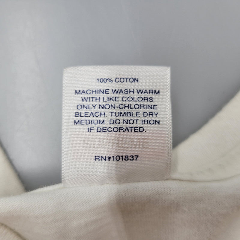 【中古品】【メンズ】 Supreme シュプリーム MODEL TEE モデル Tシャツ 半袖 トップス 149-250920-as-03-izu サイズ：M カラー：ホワイト 万代Net店