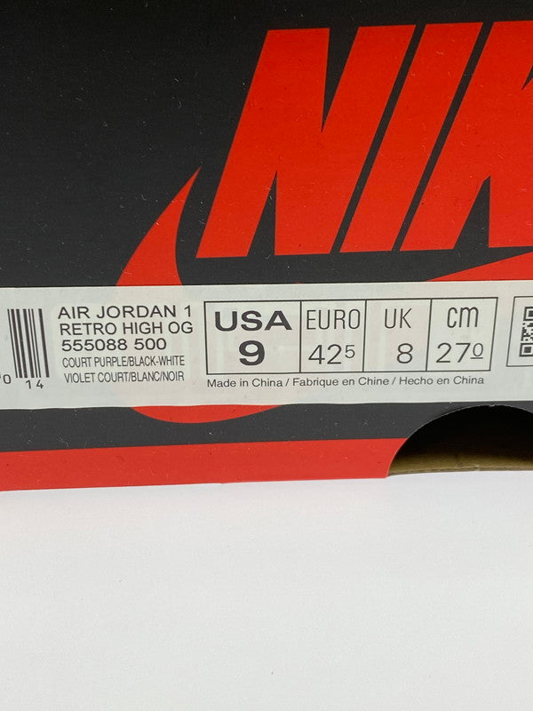 【未使用品】【メンズ】 NIKE ナイキ 555088-500 SB AIR JORDAN 1 RETRO HIGH COURT PURPLE 靴 シューズ スニーカー 160-250902-AS-22-min サイズ：27.0cm カラー：COURT PURPLE/BLACK-WHITE 万代Net店