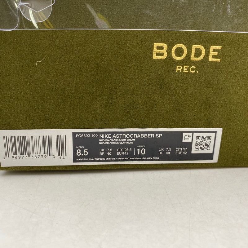 【中古品】【メンズ】 NIKE ナイキ ×BODE ボーディ FQ6892-100 ASTRO GRABBER アストログラバー 160-250920-ya-15-izu サイズ：26.5cm カラー：LIGHT CREAM AND BLACK 万代Net店