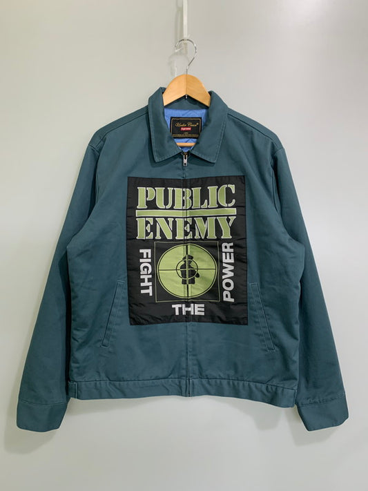 【中古品】【メンズ】 Supreme シュプリーム × UNDERCOVER アンダーカバー 18SS PUBLIC WORK JACKET ワークジャケット アウター 147-250902-AS-45-min サイズ：L カラー：グリーン 万代Net店