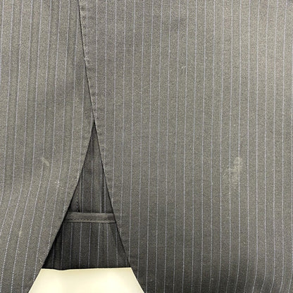 【中古品】【メンズ】 WOOL STRIPE TAILORED JACKET ウール ストライプ テーラード ジャケット 日本製 141-250614-as-11-izu サイズ：L カラー：ブラック 万代Net店
