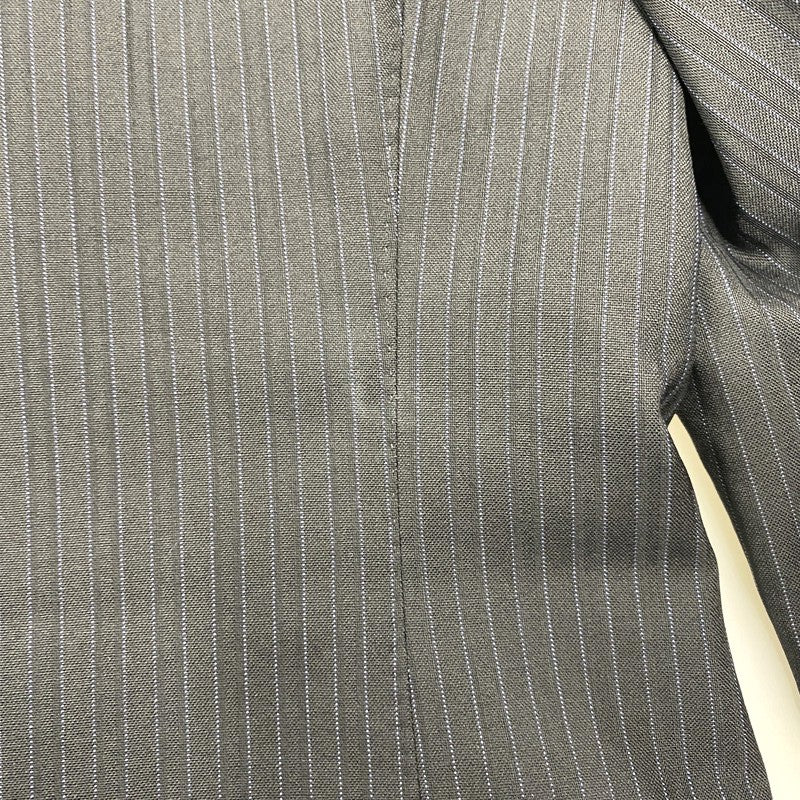 【中古品】【メンズ】 WOOL STRIPE TAILORED JACKET ウール ストライプ テーラード ジャケット 日本製 141-250614-as-11-izu サイズ：L カラー：ブラック 万代Net店