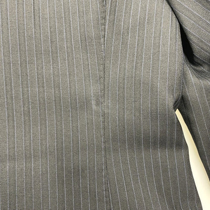 【中古品】【メンズ】 WOOL STRIPE TAILORED JACKET ウール ストライプ テーラード ジャケット 日本製 141-250614-as-11-izu サイズ：L カラー：ブラック 万代Net店