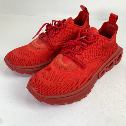 【中古品】【メンズ】 SALVATORE FERRAGAMO NIMA KNIT BUBBKE GUM スニーカー 靴 サルヴァトーレ・フェラガモ 162-250814-st-26-fuz サイズ：9M カラー：レッド 万代Net店
