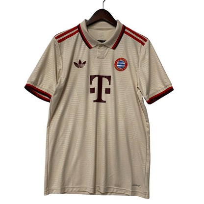 【中古品】【メンズ】 adidas アディダス FC バイエルン・ミュンヘン サード ユニフォーム トップス 半袖 148-250821-ma-04-izu サイズ：L カラー：ベージュ 万代Net店