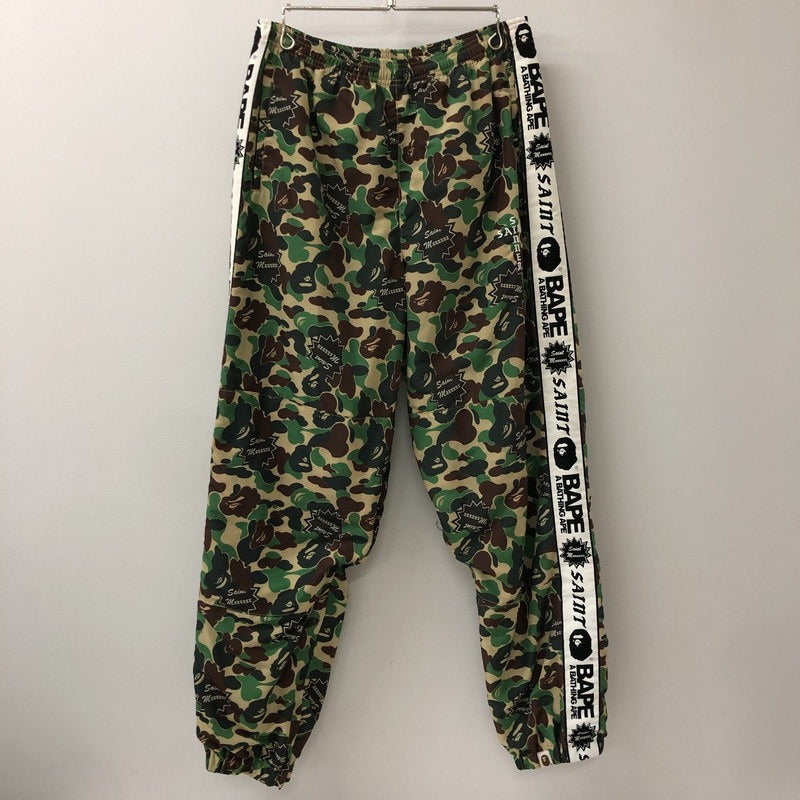 【中古美品】【メンズ】 SAINTMICHAEL×A BATHING APE セントマイケル× エイプ トラックパンツ SM-YS8-0000-C30 24SS AP_TRACK PNT ST APE CAMO 153-250909-nm-23-tei サイズ：L 万代Net店