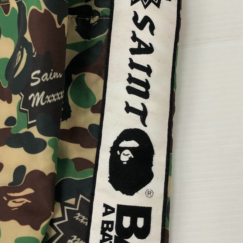 【中古美品】【メンズ】 SAINTMICHAEL×A BATHING APE セントマイケル× エイプ トラックパンツ SM-YS8-0000-C30 24SS AP_TRACK PNT ST APE CAMO 153-250909-nm-23-tei サイズ：L 万代Net店