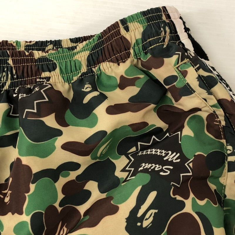 【中古美品】【メンズ】 SAINTMICHAEL×A BATHING APE セントマイケル× エイプ トラックパンツ SM-YS8-0000-C30 24SS AP_TRACK PNT ST APE CAMO 153-250909-nm-23-tei サイズ：L 万代Net店
