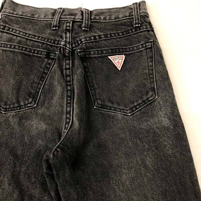 【中古品】【レディース】 GUESS 80’S GEORGES MARCIANO ブラックデニムパンツ 156-250909-nm-26-tei サイズ：26 カラー：ブラック 万代Net店