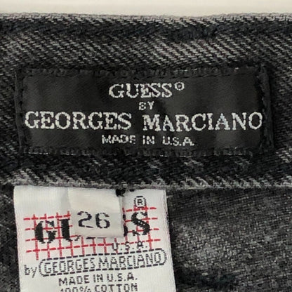 【中古品】【レディース】 GUESS 80’S GEORGES MARCIANO ブラックデニムパンツ 156-250909-nm-26-tei サイズ：26 カラー：ブラック 万代Net店