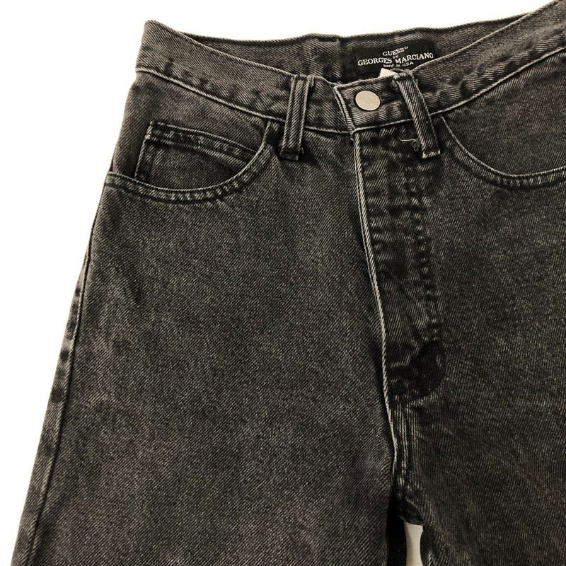 【中古品】【レディース】 GUESS 80’S GEORGES MARCIANO ブラックデニムパンツ 156-250909-nm-26-tei サイズ：26 カラー：ブラック 万代Net店