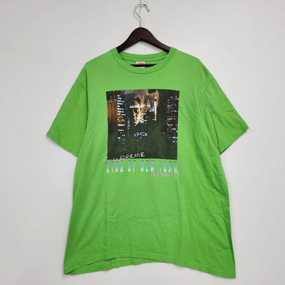 【中古品】【メンズ】 Supreme シュプリーム KING OF NEW YORK TEE Tシャツ 半袖 トップス 149-250920-as-02-izu サイズ：L カラー：グリーン 万代Net店