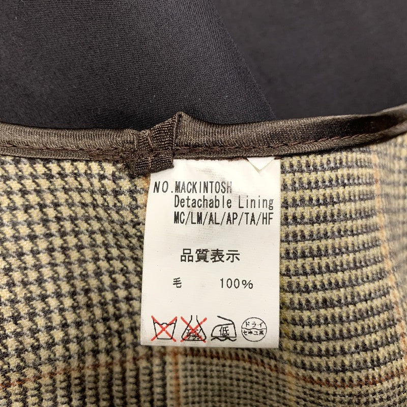 【中古品】【メンズ】 × MACKINTOSH マッキントッシュ ゴム引きベルテッドバルマカーンコート アウター 141-260113-as-04-izu サイズ：M カラー：ブラック 万代Net店