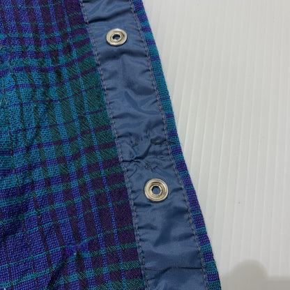 【現状渡し品】【メンズ】 70’s WOOL WESTERN SHIRT VINTAGE 70年代 ウールウエスタンシャツ 長袖 トップス ヴィンテージ 145-241224-kk-10-tei サイズ：M カラー：ブルー/グリーン 万代Net店