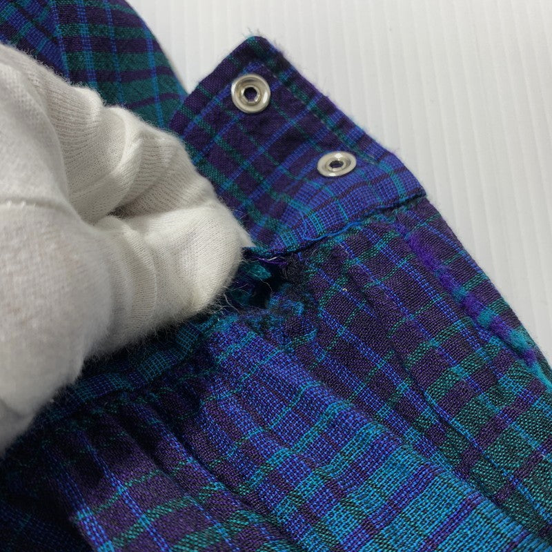 【現状渡し品】【メンズ】 70’s WOOL WESTERN SHIRT VINTAGE 70年代 ウールウエスタンシャツ 長袖 トップス ヴィンテージ 145-241224-kk-10-tei サイズ：M カラー：ブルー/グリーン 万代Net店