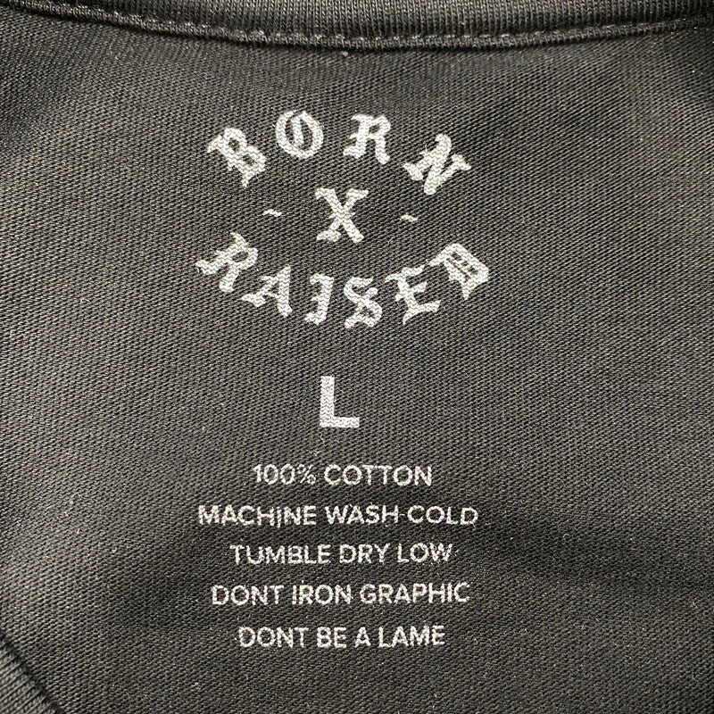 【中古品】【メンズ】 NEIGHBORHOOD ネイバーフッド × BORN & RAISED ボーンレイズド NH X BORN & RAISED . TEE LS-2 Tシャツ ロングスリーブ トップス 142-260513-kh-08-izu サイズ：L カラー：ブラック 万代Net店