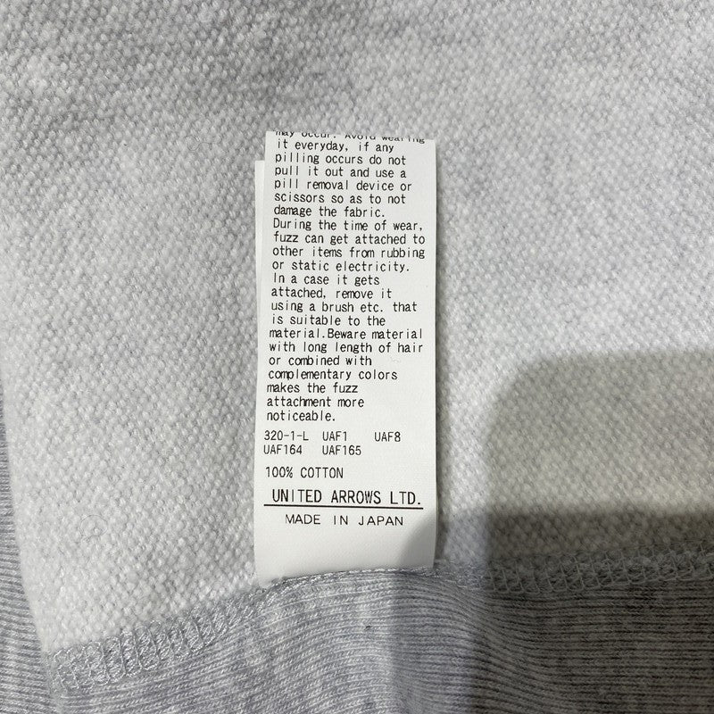 【中古品】【メンズ】 H BEAUTY&YOUTH ビューティ&ユース CLASSIC CREWNECK SWEATSHIRT 1212-299-8546 クラシック クルーネック スウェット トップス トレーナー 147-260704-ss-04-tei サイズ：L カラー：グレー 万代Net店