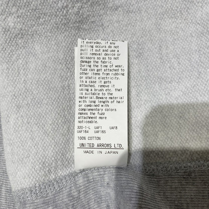 【中古品】【メンズ】 H BEAUTY&YOUTH ビューティ&ユース CLASSIC CREWNECK SWEATSHIRT 1212-299-8546 クラシック クルーネック スウェット トップス トレーナー 147-260704-ss-04-tei サイズ：L カラー：グレー 万代Net店