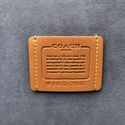 【中古品】【メンズ/レディース】 COACH コーチ HILINE LEATHER TOTE 73307 ハイライン レザー トート バッグ カバン 鞄 180-260718-as-17-izu カラー：カーキ 万代Net店