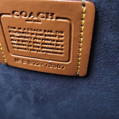 【中古品】【メンズ/レディース】 COACH コーチ HILINE LEATHER TOTE 73307 ハイライン レザー トート バッグ カバン 鞄 180-260718-as-17-izu カラー：カーキ 万代Net店