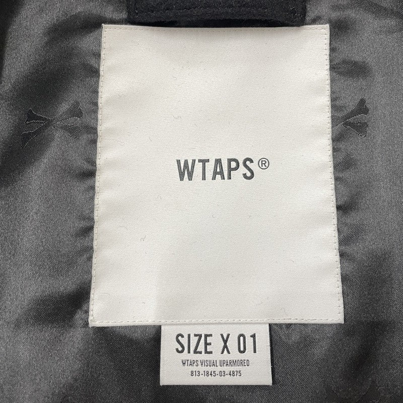 【中古品】【メンズ】 WTAPS ダブルタップス JFW-01 JACKET WONY. MELTON 232BRDT-JKM04 ウールメルトン ジャケット アウター 142-260725-ss-08-tei サイズ：01 カラー：ブラック 万代Net店
