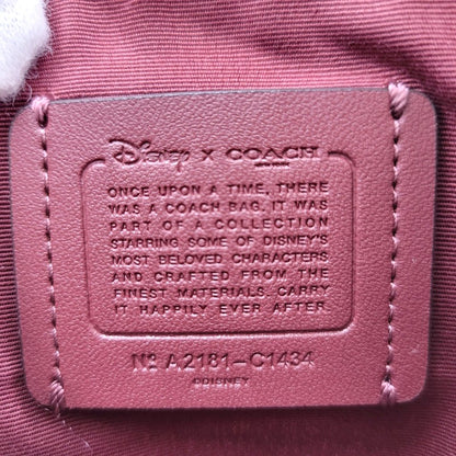 【中古品】【レディース】 COACH コーチ × DISNEY ディズニー 2WAY BAG C1434 ショルダー バッグ カバン 鞄 180-260817-as-02-izu カラー：ベージュ×ピンク 万代Net店