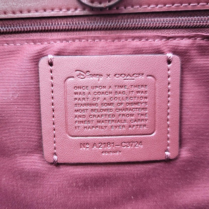【中古品】【レディース】 COACH コーチ × DISNEY ディズニー TOTE BAG C3724 トートバッグ カバン 鞄 180-260817-as-03-izu カラー：ベージュ×ピンク 万代Net店