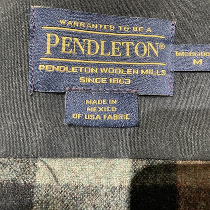 【中古品】【メンズ】 PENDLETON ペンドルトン WOOL SHIRT MADE IN MEXICO ウール シャツ トップス メキシコ製 145-260917-ss-08-teih サイズ：M カラー：チェック 万代Net店