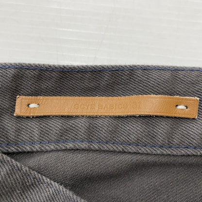 【中古品】【メンズ】 SCYE BASICS サイベーシックス STRETCH COTTON DRILL WIDE LEG JEANS 5723-83536 ストレッチ コットン ドリル ワイド テーパードパンツ ボトムス 151-260917-ss-15-teih サイズ：31 カラー：グレー 万代Net店