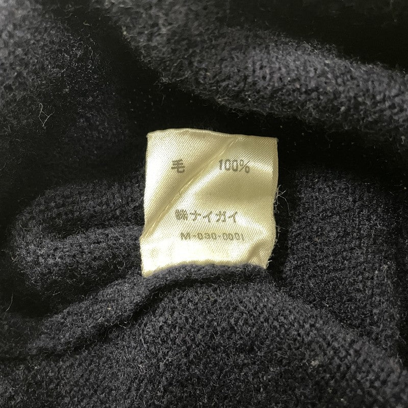 【中古品】【メンズ】 POLO RALPH LAUREN ポロ ラルフローレン 90's LAMBSWOOL L/S POLO 90年代ラムウール ロングスリーブ ポロシャツ 長袖トップス 145-261003-ss-04-teih サイズ：M カラー：ネイビー 万代Net店