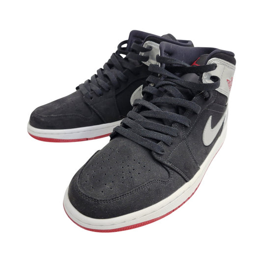 【中古品】【メンズ】 NIKE ナイキ AIR JORDAN 1 MID 554724-057 エア ジョーダン 1 ミッド スニーカー 靴 160-261010-as-15-izu サイズ：27cm カラー：BLACK/GYM RED-METALIC SILVER 万代Net店