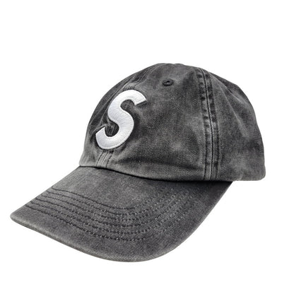 【中古品】【メンズ/レディース】 Supreme シュプリーム PIGMENT PRINT S LOGO 6-PANEL ピグメント プリント Sロゴ 6パネル キャップ 帽子 185-261013-as-25-izu サイズ：F カラー：ブラック 万代Net店
