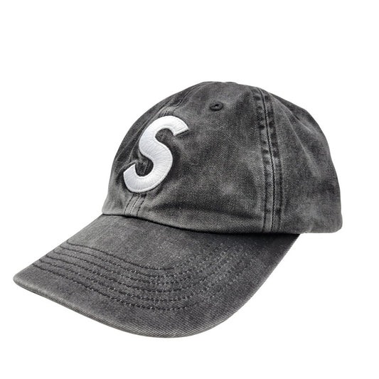 【中古品】【メンズ/レディース】 Supreme シュプリーム PIGMENT PRINT S LOGO 6-PANEL ピグメント プリント Sロゴ 6パネル キャップ 帽子 185-261013-as-25-izu サイズ：F カラー：ブラック 万代Net店