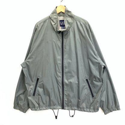 【中古品】【メンズ】 GAP オールド リップストップナイロンジャケット アウター ブランド 古着 145-250817-gm-14-fuz サイズ：XXL カラー：グレー 万代Net店