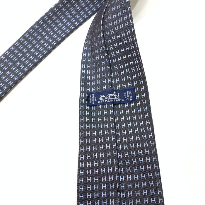 【中古美品】【メンズ】 HERMES エルメス H織り ネクタイ ブランド 183-251214-gm-26-fuz 万代Net店