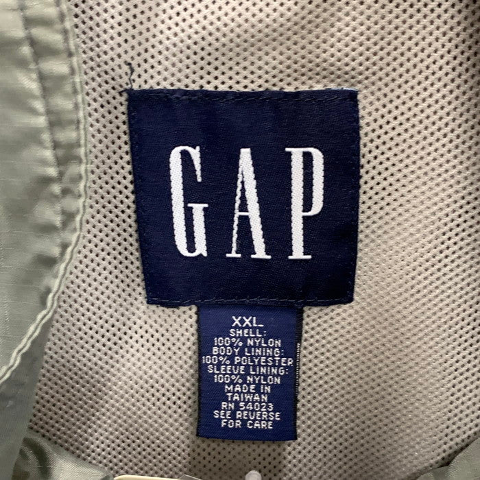 【中古品】【メンズ】 GAP オールド リップストップナイロンジャケット アウター ブランド 古着 145-250817-gm-14-fuz サイズ：XXL カラー：グレー 万代Net店